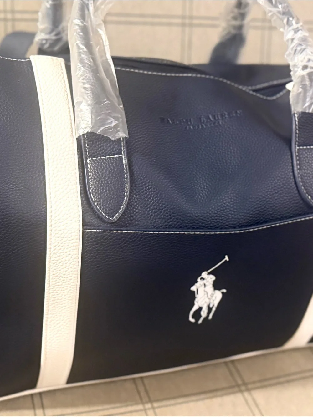 Fathers Day Special!Ralph Lauren Polo Classic Vegan Leather X Large duffle Bag